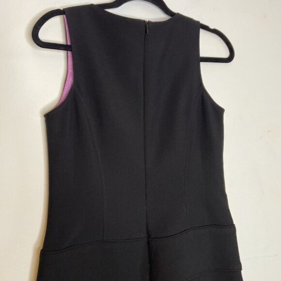 Eliza J Black 70s Inspired Pleated Skirt Classic Dress - Picture 6 of 11